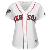Steve Pearce #25 Boston Red Sox Women's White 2018 World Series Champions