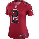 Matt Ryan #2 Atlanta Falcons Women's Red Color Rush Legend Jersey