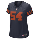 Brian Urlacher #54 Chicago Bears Women's Navy Blue Alternate Game Jersey
