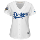 Manny Machado #8 Los Angeles Dodgers Women's White 2018 World Series