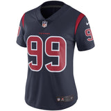 J.J. Watt #99 Houston Texans Women's Navy Color Rush Limited Jersey