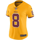 Kirk Cousins #8 Washington Redskins Women's Gold Color Rush Limited Jersey