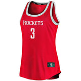 Chris Paul #3 Houston Rockets Women's Red Fast Break Tank Jersey - Icon Edition