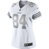 Jordan Cameron #84 Cleveland Browns Historic Logo Women's White Platinum
