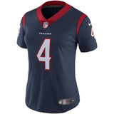 Deshaun Watson #4 Houston Texans Women's Navy Vapor Untouchable Limited