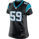 Luke Kuechly #59 Carolina Panthers Women's Black Limited Jersey