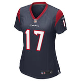 Brock Osweiler #17 Houston Texans Women's Navy Game Jersey