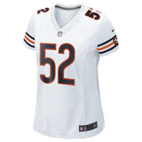 Khalil Mack #52 Chicago Bears Women's White Player Game Jersey