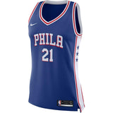 Joel Embiid #21 Philadelphia 76ers Women's Royal Swingman Jersey - Icon Edition