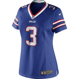 EJ Manuel #3 Buffalo Bills Women's Royal Blue Limited Jersey