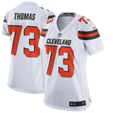 Joe Thomas #73 Cleveland Browns Women's White Game Jersey