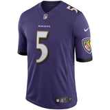 Joe Flacco #5 Baltimore Ravens Youth Purple Speed Machine Limited Player Jersey