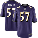 C.J. Mosley #57 Baltimore Ravens Youth White/Black/Purple Game Jersey