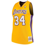 Shaquille O`Neal #34 Los Angeles Lakers Gold 1999-00 Hardwood Classics
