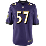 C.J. Mosley #57 Baltimore Ravens Youth White/Black/Purple Game Jersey