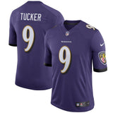 Justin Tucker #9 Baltimore Ravens Youth Purple Speed Machine Limited Player Jersey