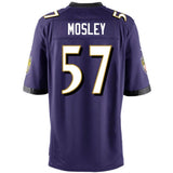 C.J. Mosley #57 Baltimore Ravens Youth White/Black/Purple Game Jersey