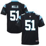 Sam Mills #51 Carolina Panthers Youth Black Retired Game Jersey