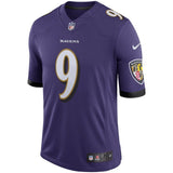 Justin Tucker #9 Baltimore Ravens Youth Purple Speed Machine Limited Player Jersey