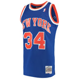 Charles Oakley #34 New York Knicks Blue 1991-92 Hardwood Classics Mens Swingman Jersey