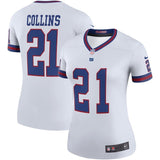 Landon Collins #21 New York Giants Women's White Color Rush Legend Player Jersey