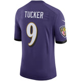 Justin Tucker #9 Baltimore Ravens Youth Purple Speed Machine Limited Player Jersey