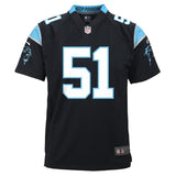 Sam Mills #51 Carolina Panthers Youth Black Retired Game Jersey