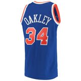 Charles Oakley #34 New York Knicks Blue 1991-92 Hardwood Classics Mens Swingman Jersey