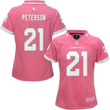 Peterson Arizona #21 Cardinals Girls Youth Pink Bubble Gum Jersey