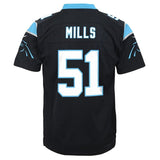 Sam Mills #51 Carolina Panthers Youth Black Retired Game Jersey