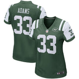 Jamal Adams #33 New York Jets Women's Green Game Jersey