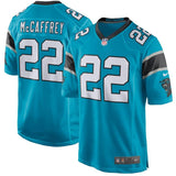 Christian McCaffrey #22 Carolina Panthers Youth Blue/Black Game Jersey