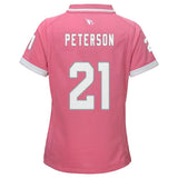 Peterson Arizona #21 Cardinals Girls Youth Pink Bubble Gum Jersey