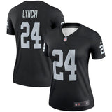 Marshawn Lynch #24 Oakland Raiders Women's Black Legend Jersey