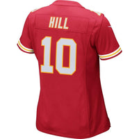 Tyreek Hill #10 Kansas City Chiefs Women's Red Game Jersey
