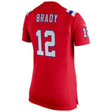 Tom Brady #12 New England Patriots Women's Red Super Bowl LIII Bound Game Jersey