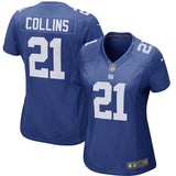 Landon Collins #21 New York Giants Women's Royal/White Game Jersey