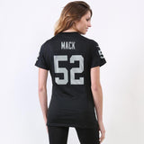 Khalil Mack #52 Oakland Raiders Women's Black Game Jersey