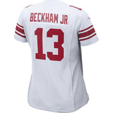 Odell Beckham Jr #13 New York Giants Women's White/Royal Game Jersey