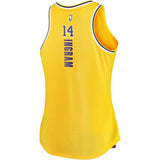 Brandon Ingram #14 Los Angeles Lakers Women's Gold Fast Break Tank Jersey