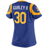 Todd Gurley II #30 Los Angeles Rams Women's Royal Game Jersey