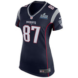 Rob Gronkowski #87 New England Patriots Women's Navy Super Bowl LIII Bound Game Jersey