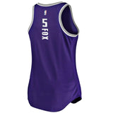 De'Aaron Fox #5 Sacramento Kings Women's Purple Fast Break Tank - Icon Edition