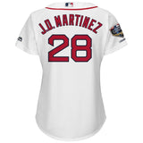 J.D. Martinez #28 Boston Red Sox Women's White 2018 World Series Champion