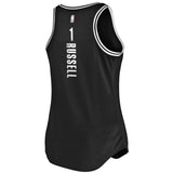 D'Angelo Russell #1 Brooklyn Nets Women's Black Fast Break Tank Jersey