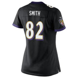 Torrey Smith #82 Baltimore Ravens Women's Black Game Jersey
