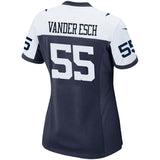 Leighton Vander #55 Esch Dallas Cowboys Women's Navy Alternate Game Jersey
