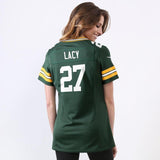 Eddie Lacy #27 Green Bay Packers Women's Green Game Jersey