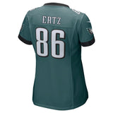 Zach Ertz #86 Philadelphia Eagles Women's Midnight Green Super Bowl LII Champions Patch Game Jersey