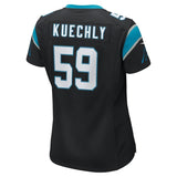Luke Kuechly #59 Carolina Panthers Women's Black/Blue Game Jersey